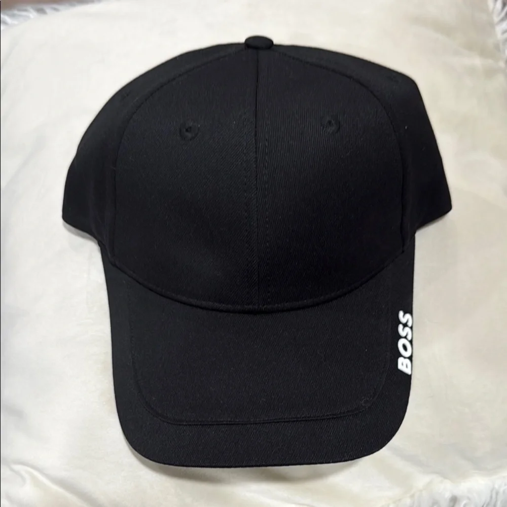 BOSS Designer Unisex Black Baseball Cap - Picture 2 of 4